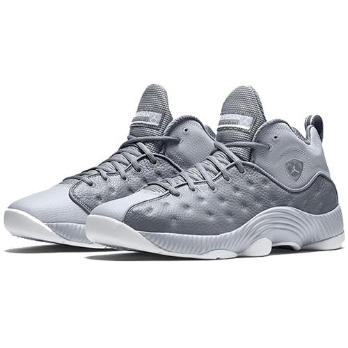 Jordan Jumpman Team II Non Slip Lightweight Mid Top Basketball Shoes Men's Gray 819175-003-
