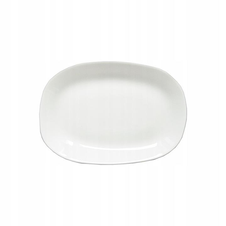 Platter 23 X 16.5 Cm White Simple Oval Plate