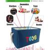 Storage Bins For Kids Young Boys Girl Nursery Hamper Canvas Laundry Basket Foldable Large Storage Baskets For Toys Books Clothes Gifts