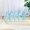 Cat Tunnel For Indoor Cats Collapsible Toy Coil Spiral Colorful Springs Cat Pet Crinkle Tunnels For Indoor Pet Supplies
