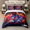 Set de așternut personalizat Model Lamine Yamal, Imprimare Nume Text 1 Față de plapumă plus 2 Fețe de pernă Textile pentru casă