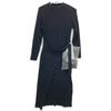 DRESSTERIOR 085-57022 Rib Knit Wrap Dress Dress 38 blackUsed