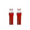 10pcs T5 LED Car Dash Dashboard Lights 74 73 286 Instrument Panel Lamp Speedometer Wedge Side Bulb Concave Lens Green White Blue
