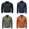 Casual Men Jacket Spring Autumn Thin Windproof Durable Polyester For Teenagers
