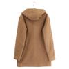 KOON ERO/SM Wool Hooded Double-breasted Coat Coat 50 BrownUsed