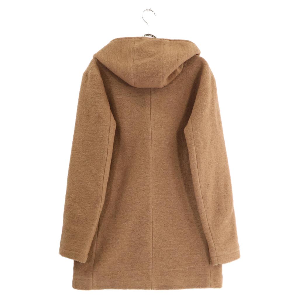 KOON ERO/SM Wool Hooded Double-breasted Coat Coat 50 BrownUsed