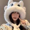 Cute Plush Hat Women's Autumn and Winter New Plush Thickened Warm Cycling Ear Protection Women's Hat