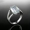 Fashion gold-plated zircon ring for women in Europe, America, light luxury zircon finger