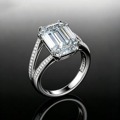 Fashion gold-plated zircon ring for women in Europe, America, light luxury zircon finger