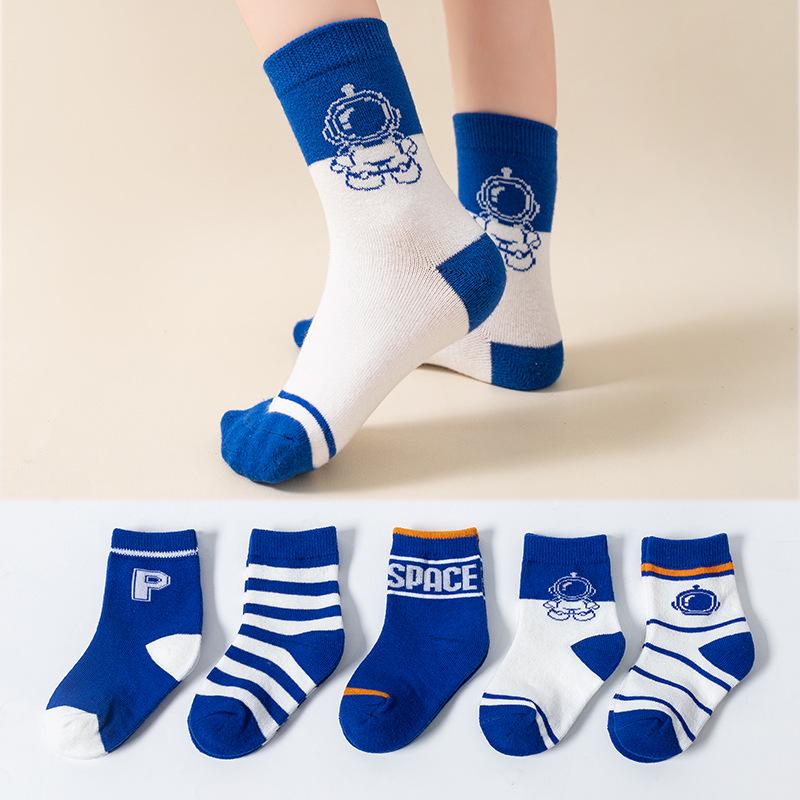 

Детские милые мультяшные хлопковые спортивные носки до середины икры: Коллекция Весна и Осень 6-8 years (16-18CM foot length)