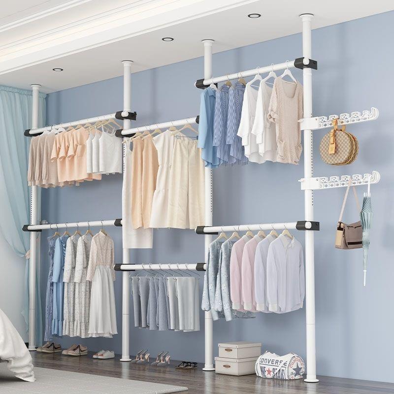 Wäscheständer und Aufhängeleiste für Balkon oder Schlafzimmer – Kein Bohren erforderlich.