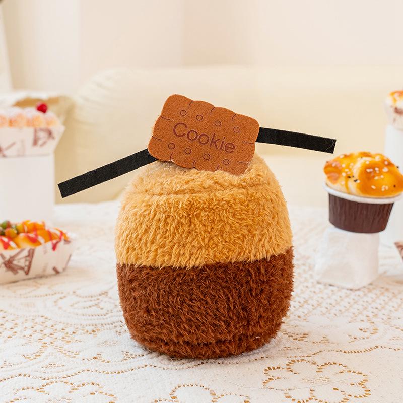 Afternoon Tea Plush Dessert Doll - Cute Food Ornament for Home Decor.