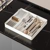 Kitchen Drawer Divider Telescopic Tableware Storage Box Classification Organization Expandable Large Capacity Multi Space-saving Utensil Holder