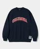 COLUMBIA UNIVERSITY Street Arch Heavy Terry Crew Neck_Navy