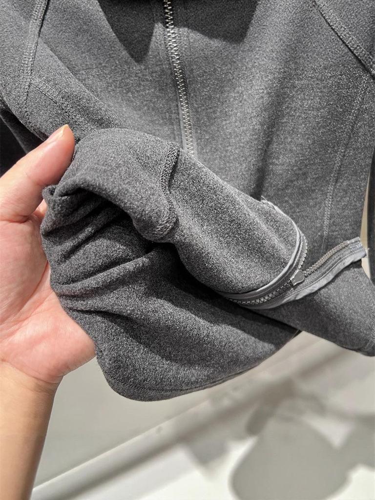 Women's Double-Zipper Slim Waist Short Jacket - Warm, Comfortable, Double-Sided Fleece with Stand Collar