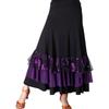 Professional Dance Skirt In Milk Silk Fabric With Adjustable Waist Fashion Dance Dress For Various Dance Styles