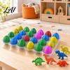 Novelty Toys for Classroom Prizes Dinosaur Advent Calendar with 24 Water Hatching Eggs Color Crack Grow Surprising Box Party Favors Dino Educational