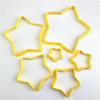 1 Set Tagliabiscotti Forma di Fiore Fai da Te Plastica Pentagramma Cuori Stampini per Cottura Stencil per Bambini
