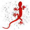 Gecko Car Stickers | Creative Reflective Strip Stickers for Cars | Reflective Warning Signs