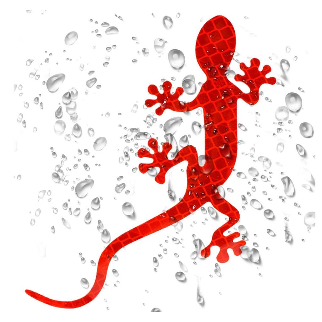 Gecko Car Stickers | Creative Reflective Strip Stickers for Cars | Reflective Warning Signs
