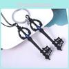 Key Hearts Kingdom Shape Keychain Alloy Necklace Pendant Jewelry Gift Fashion