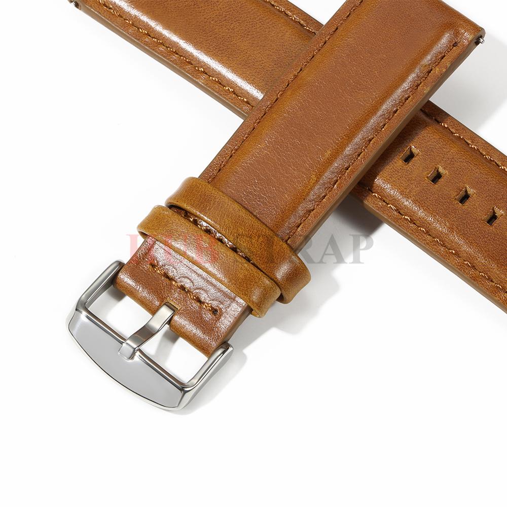 18mm 20mm 22mm 24mm Quick Release Comfortable Calfskin Watchbands Men's and Women's Smart Business Watch Band Watch Accessories