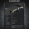 Induction Led Glasses Headlight Rechargeable Type-C Waterproof Lightweight Work Lamp For Car Maintenance Repair