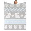Juicy Cherry Anime Cartoon Flannel Blanket Soft Warm Throw for Bedroom Sofa Car Kids Holiday Gift
