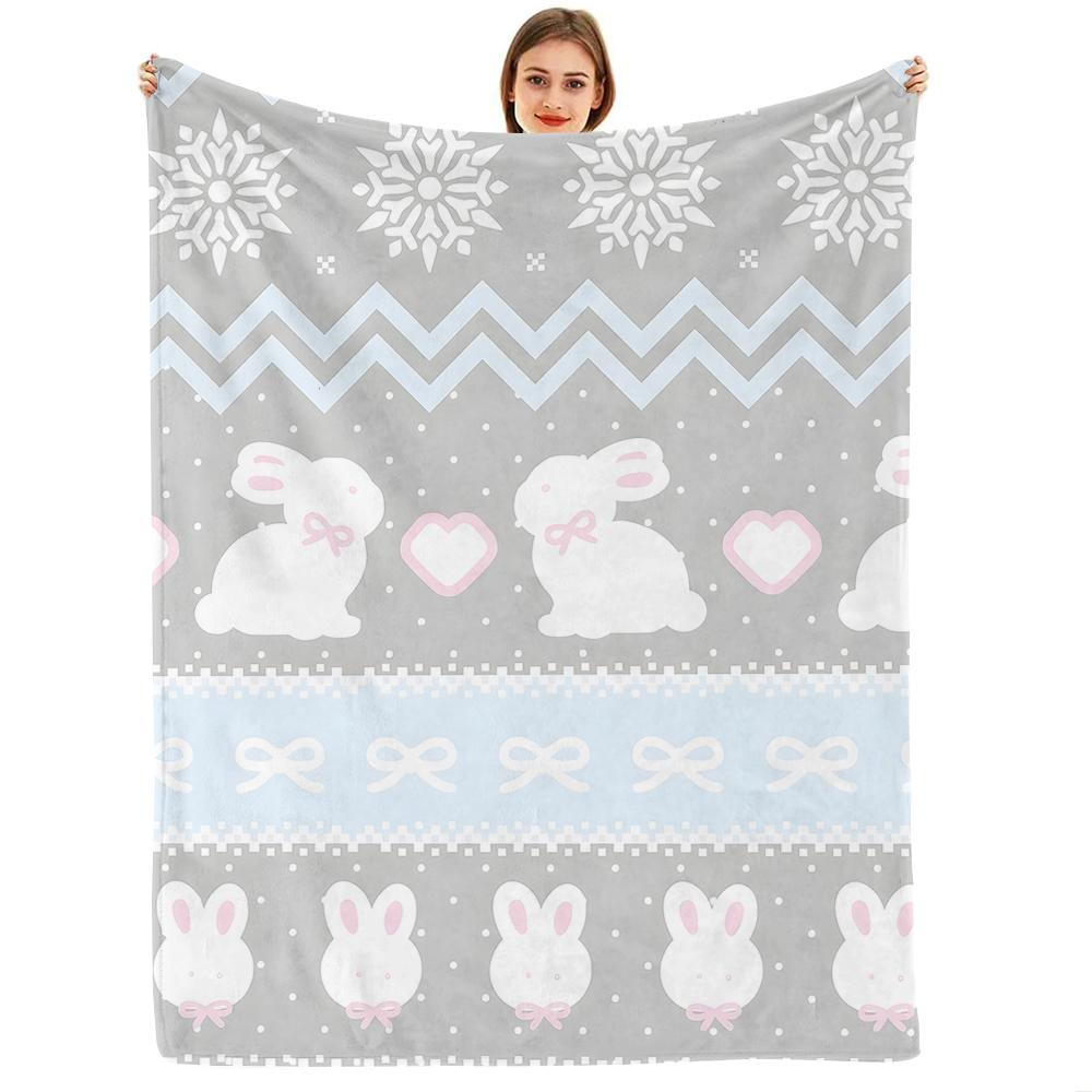 Juicy Cherry Anime Cartoon Flannel Blanket Soft Warm Throw for Bedroom Sofa Car Kids Holiday Gift