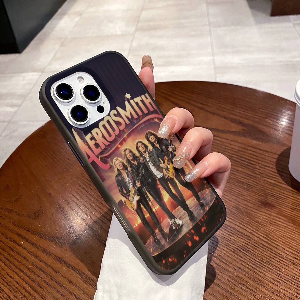 Rock Band Aerosmith Corrugated Stripe Phone Case For IPhone 17 16 15 14 13 12 11 Pro Max Plus Pro Shockproof Cover