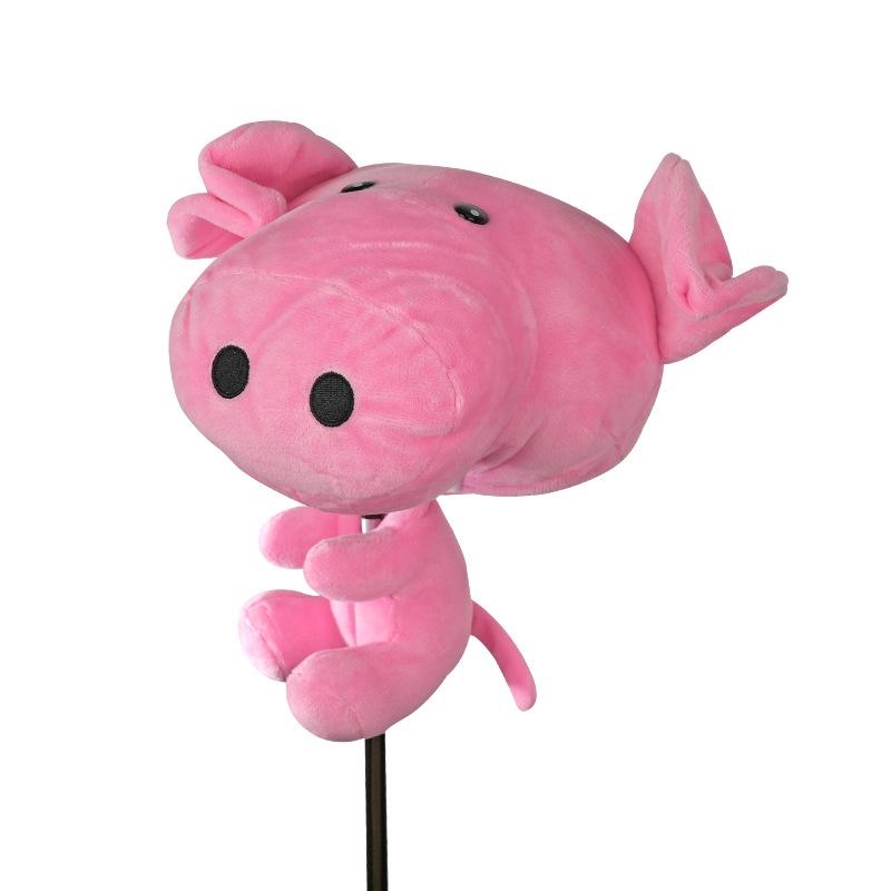 Children's Cartoon Golf Wood Club Covers: Puppy & Pig Driver Covers