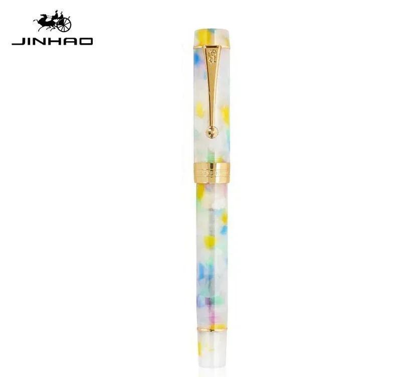 Jinhao 100 Centennial Resin Fountain Pen EF/F M / Bent Nib Golden Clip Business Office School Supplies Stationery PK 9019