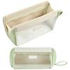 YOKUMA Pencil Large for High School Middle School University Elementary School Students Case/Pouch - Transparent, Stylish, Simple, Capacity,