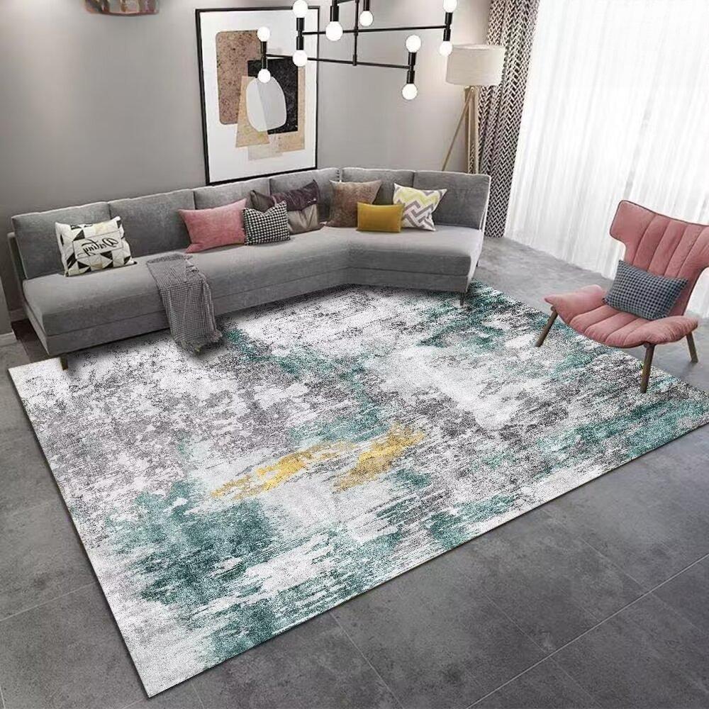 Nordic Abstract Carpet Living Room Ink Splash Area Rug Large Bedroom Decoration Home Rugs Washable Entryway Doormat Bath Mat