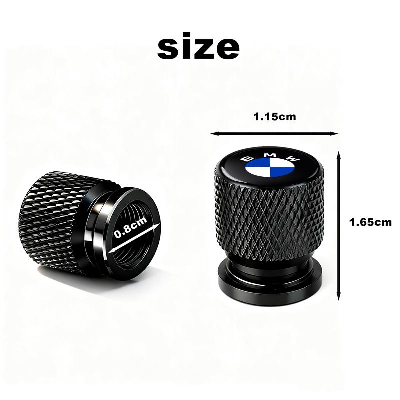 WKPY3 Car Wheel Tire Valve Caps Tyre Stem Covers Airdust Waterproof For BMW E61 E81 E87 1 2 3 4 5 6 7 Series X1 X3 X4 X5 X6 F20 E90