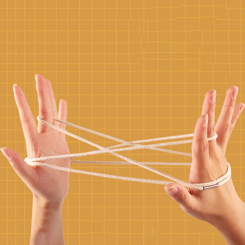 

Finger String Game Hand Rope Puzzle Trick Interactive Toy Educational String Plaything Hand Rope for 3 Years Old Boys Girls Kids CN