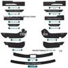 RX Carbon Fiber Leather Car Door Anti-Kick and Anti-Scratch Protective Sill Sticker