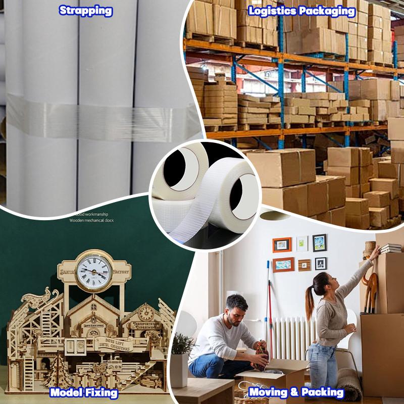 Grid Fiber Tape Toy Airplane Model Super Strong Mesh Single-Sided Tape Wear-Resistant Glass Fiber Strong Reinforced tape