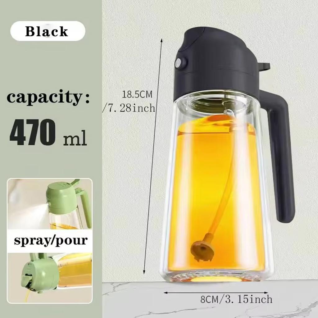 Wielofunkcyjny kuchenny rozpylacz do oleju Szczelny pojemnik na olej Szklana butelka z rozpylaczem Kuchenna domowa plastikowa lub szklana butelka z korpusem