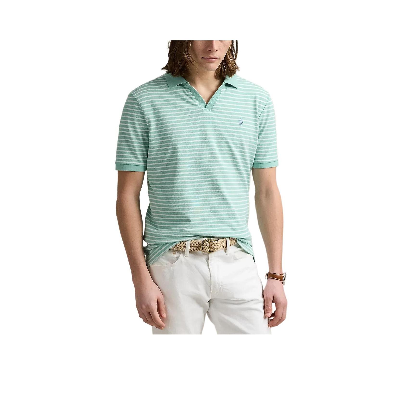 

Polo Ralph Lauren Весна-Лето 25 Полоски Вышитый Логотип Футболка с коротким рукавом Мужские топы 710970111-003 S