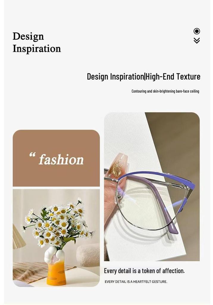 2024 Unisex Versatile Metal Eyeglass Frame for Natural Look and Face Shaping