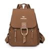Fashionable Soft Leather Large-capacity Travel Backpack, Dual-purpose Single-shoulder Schoolbag Casually