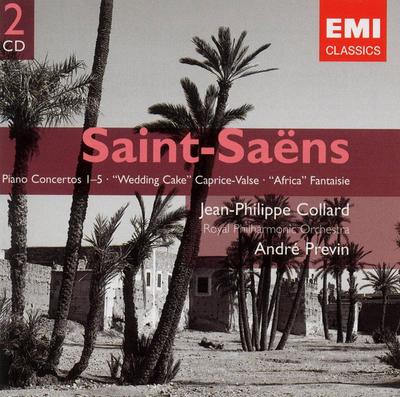 CD CAMILLE SAINT-SAËNS - JEAN-PHILIPPE - Piano Concertos 1–5 • "Wedding Cake 724358624526 EMI Classics 2004 Europe Classical Used