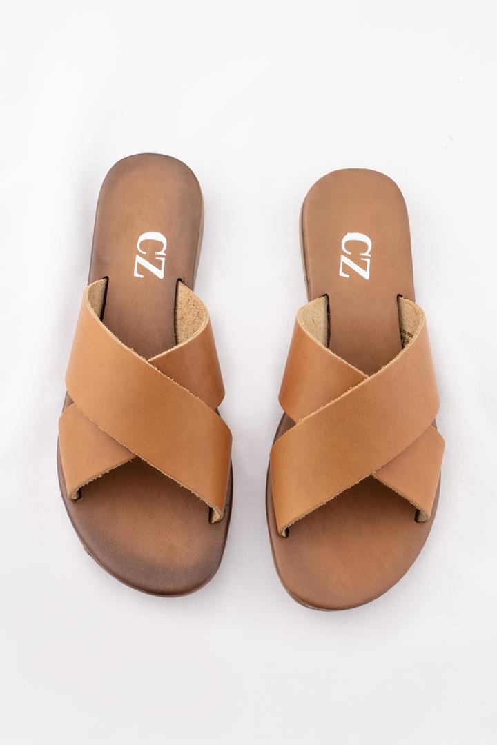 

Callizio/женские тапочки из натуральной кожи, летние кожаные тапочки на плоской подошве со скрещенными ремешками, женская обувь ручной работы