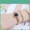 Womens Alloy Quartz Watch With Jewelry Clasp And Round Dial For Daily Use