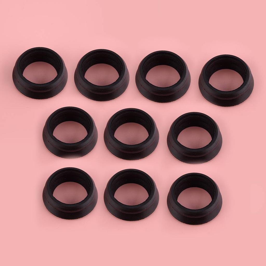 10Pcs Rubber Quick Connector Adapter Seal Gasket Ring Coupling Black Fit For Geka System