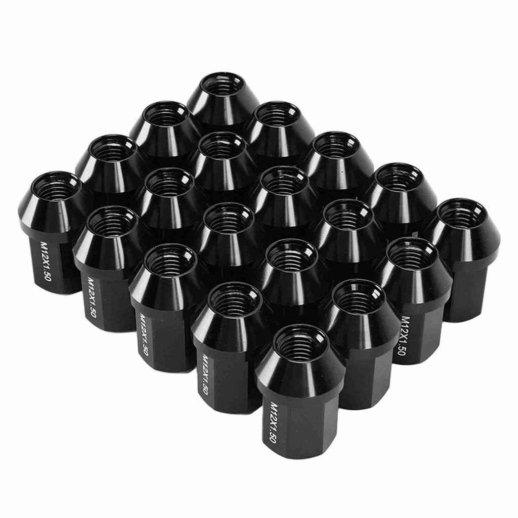 20pcs M12x1.5 Wheel Lug Nuts 35mm 6061 Aluminum Alloy Closed End Replacement for Chevrolet Camaro 1983‑2002