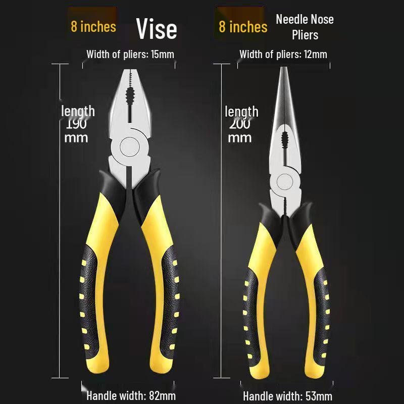 Industrial Grade Multi-Function Needle-Nose Pliers – Labor-Saving Hand Tool for Electricians