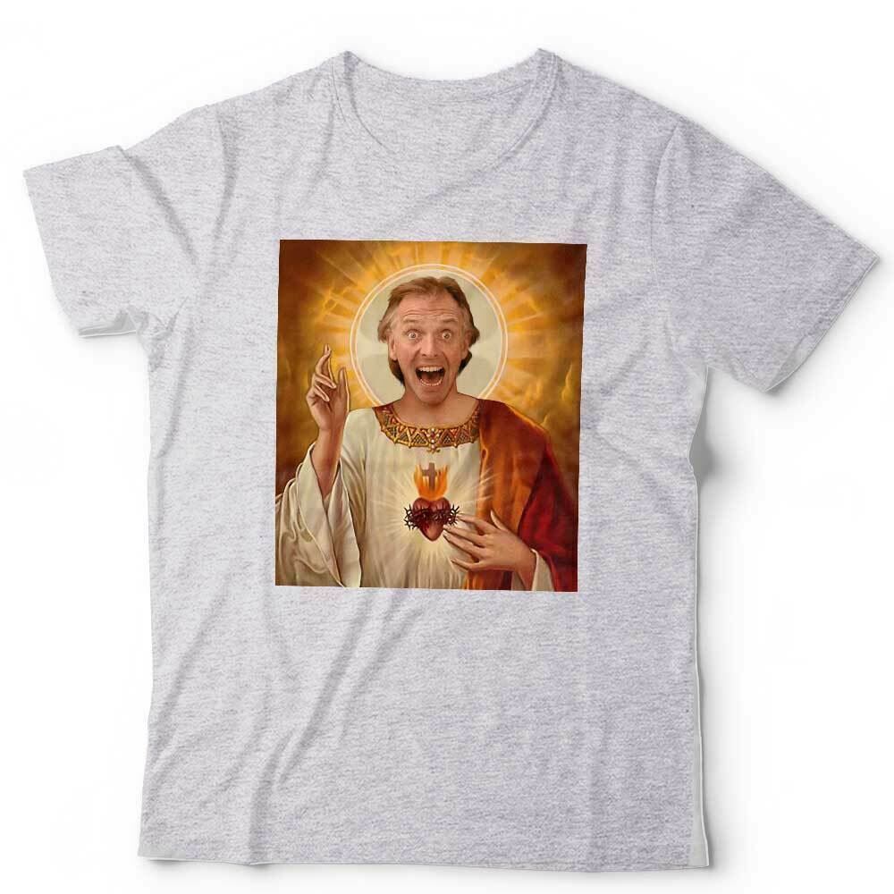 T-shirt Rik Mayall Gesù Unisex Bambini Young Ones Divertente Fondo Caduta Morte Santo
