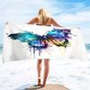 Butterfly Microfiber Sand Free Beach Towel Super Absorbent Lightweight Thin Towel Blanket for Pool Swimming Bath Camping Yoga